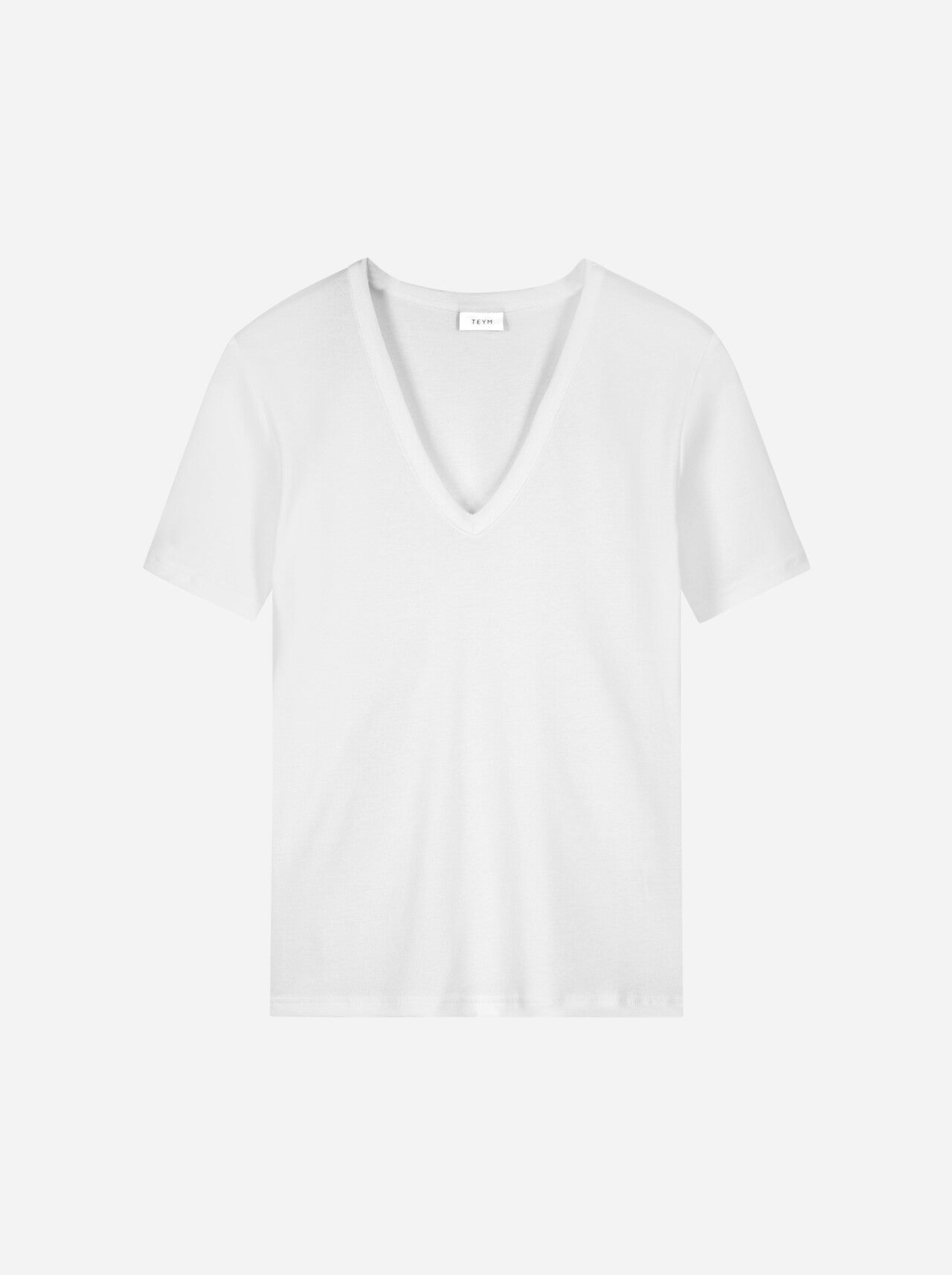 THE TEYM V-NECK T-SHIRT WHITE (WOMEN) – Fussy People