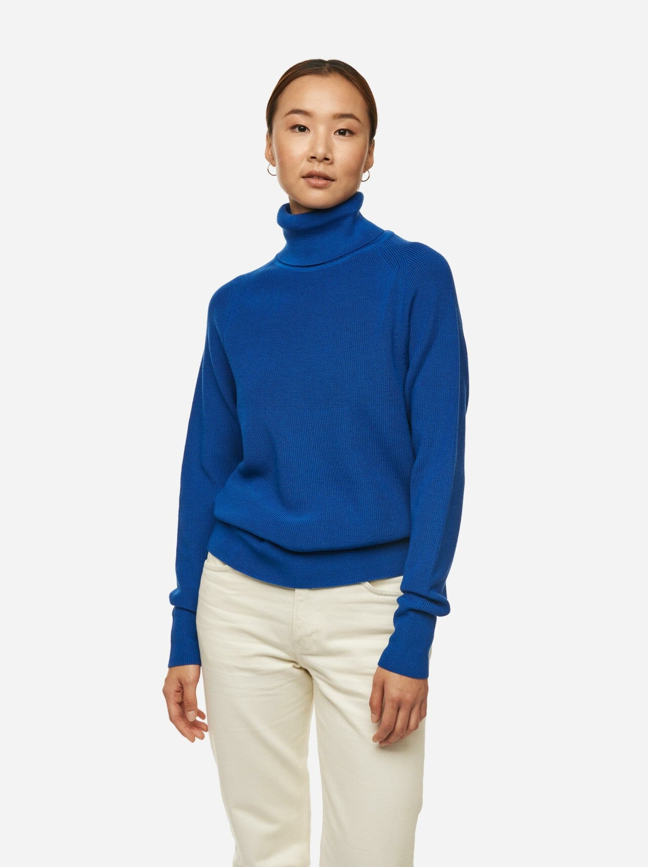 TEYM UNISEX MERINO TURTLENECK SWEATER COBALT BLUE