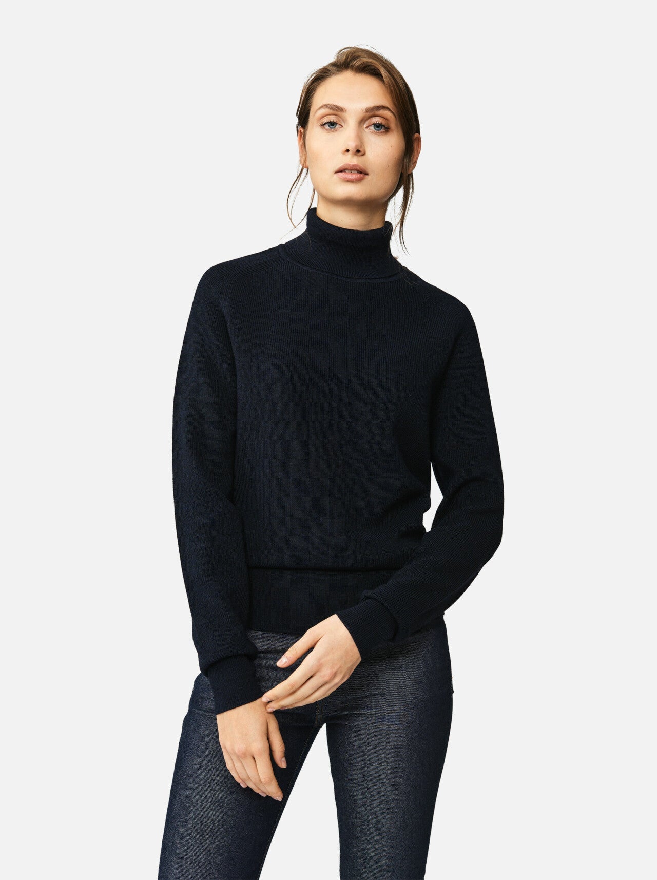 ByTimo Lace Trim Turtleneck Merino hotsell Sweater